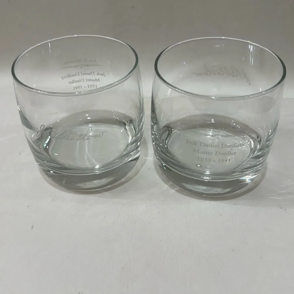 Jack Daniel’s Master Distiller Tennessee Whiskey 8 Ounce Glasses Tumblers Set 2